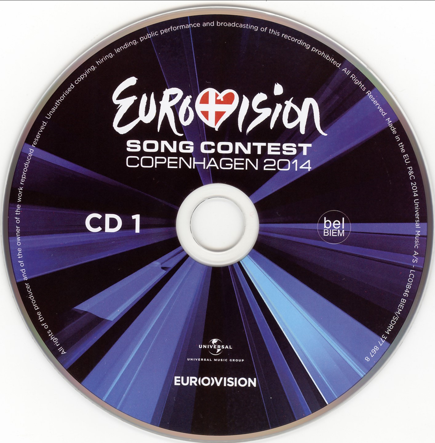 Eurovision Song Contest 2014; Copenhagen join Us : CD1